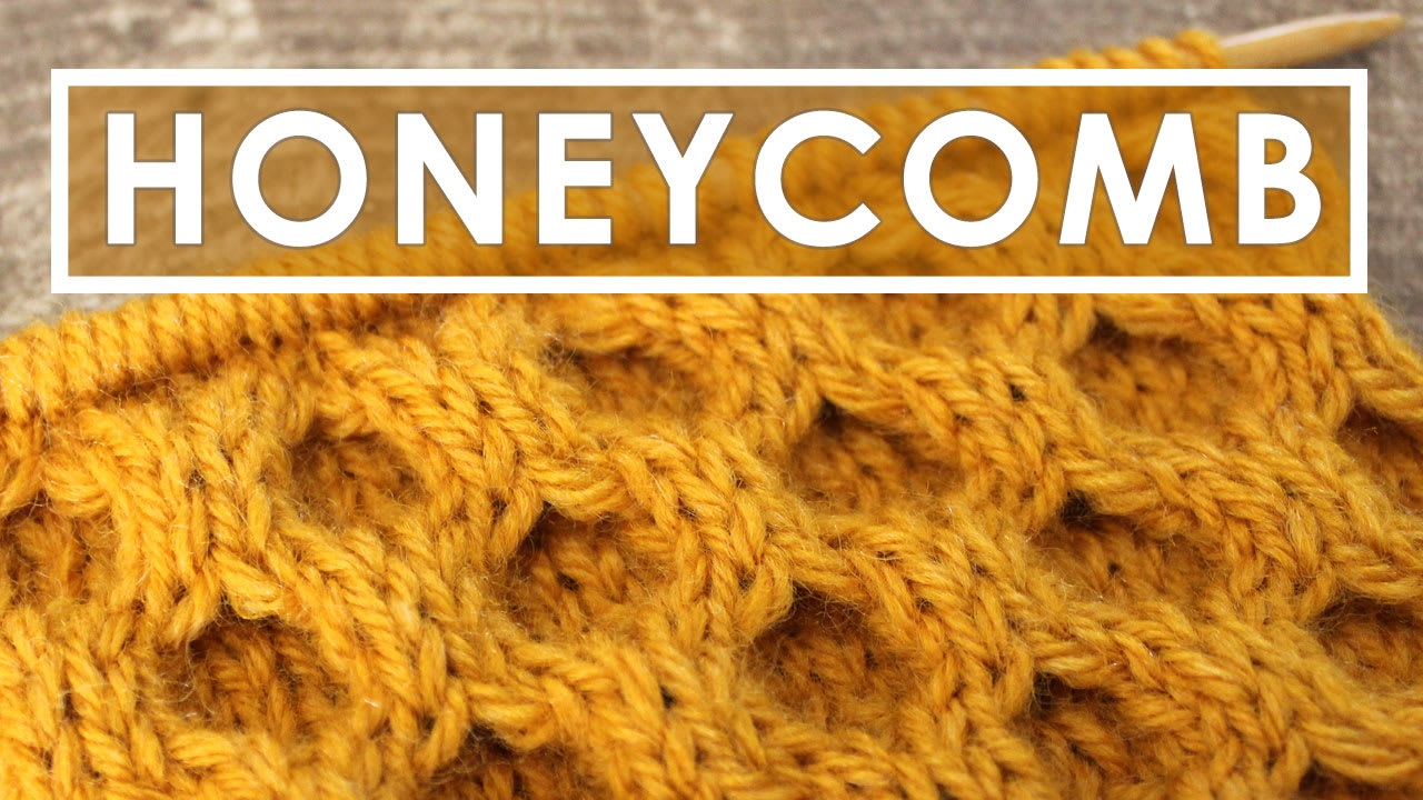 Honeycomb Cable Stitch Knitting Pattern - Studio Knit