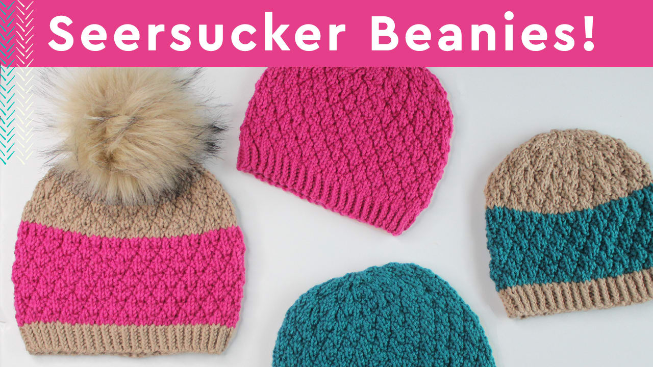 Seacliff Seersucker Hat Knitting Pattern - Studio Knit
