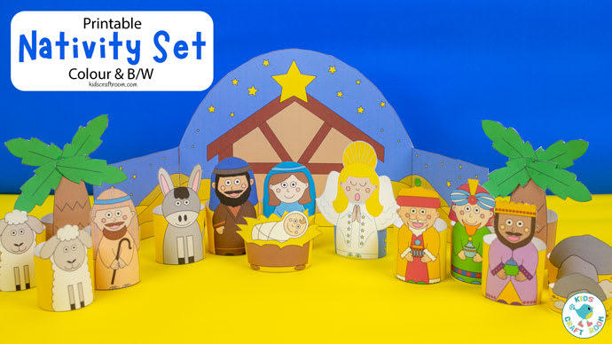 printable-nativity-set-kids-craft-room for Free Printable Nativity Scene Templates Printable Nativity Set - Kids Craft Room for Free Printable Nativity Scene Templates