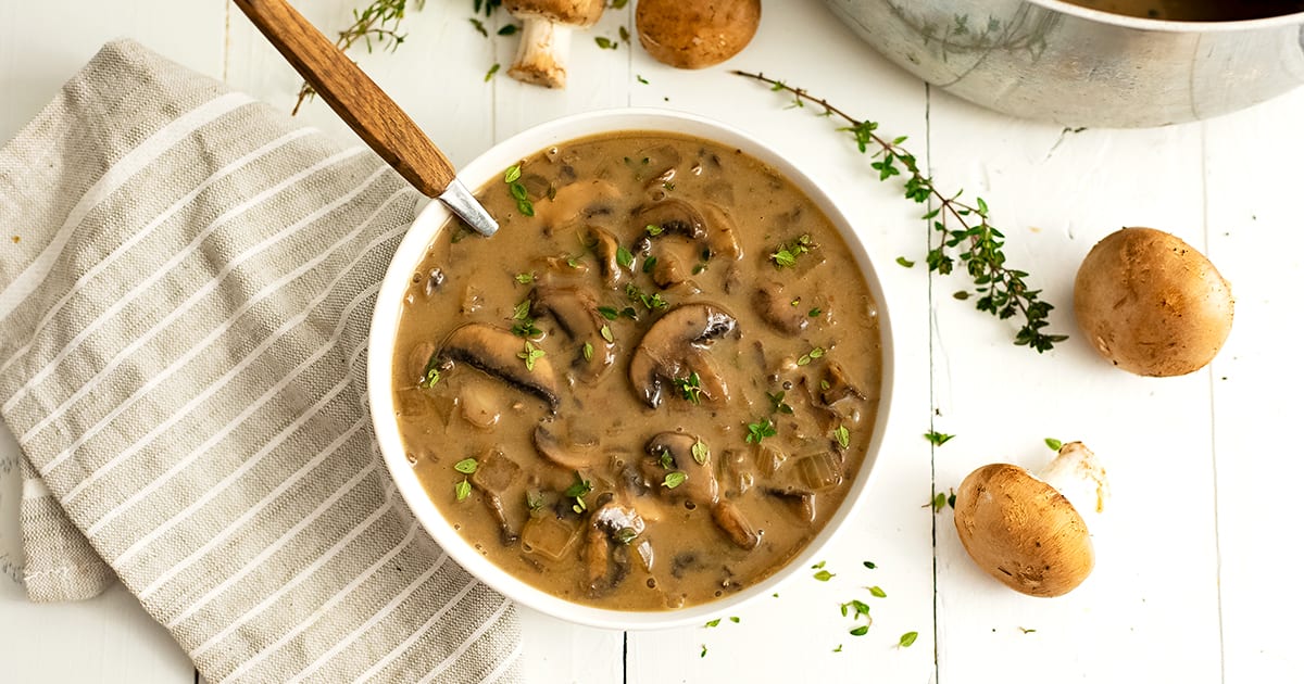 Mushroom soup no cream discount