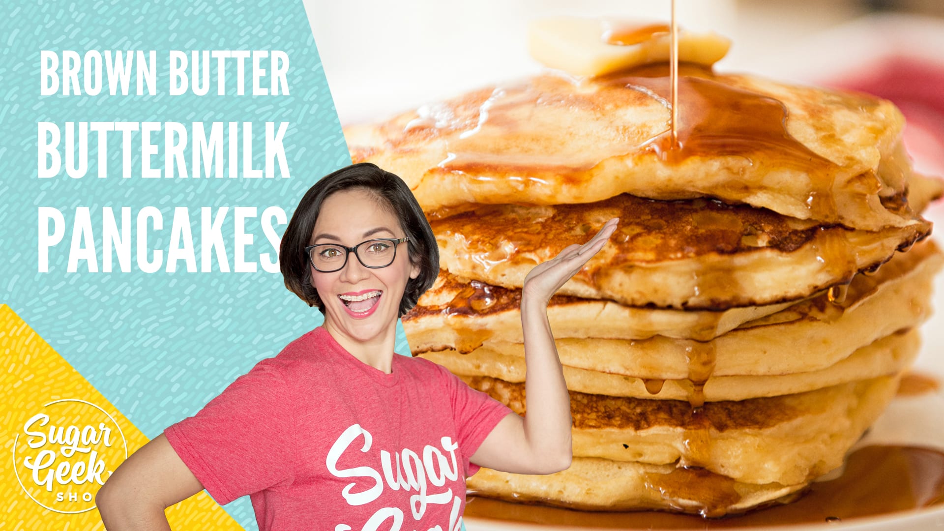 Buttermilk Pancakes With Browned Butter (From Scratch) | Sugar Geek Show, image size:1920x1080